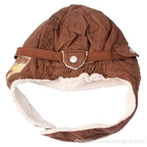 Pilot Glasses Style Sherpa Warm Baby Ear HatNew